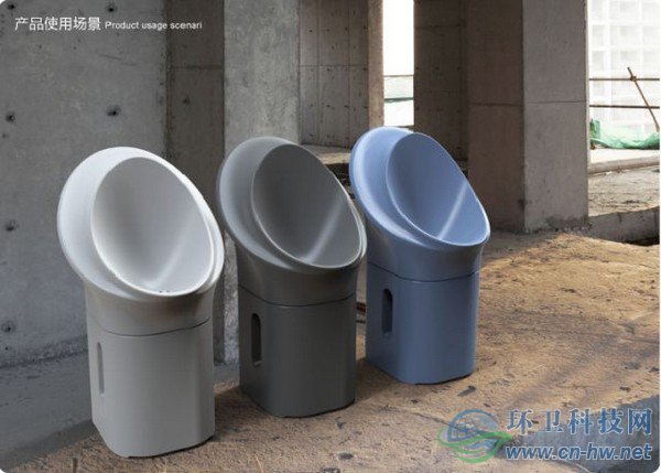 圖為可循環(huán)利用尿激酶的模塊化、移動式建筑工地小便桶設(shè)計圖。